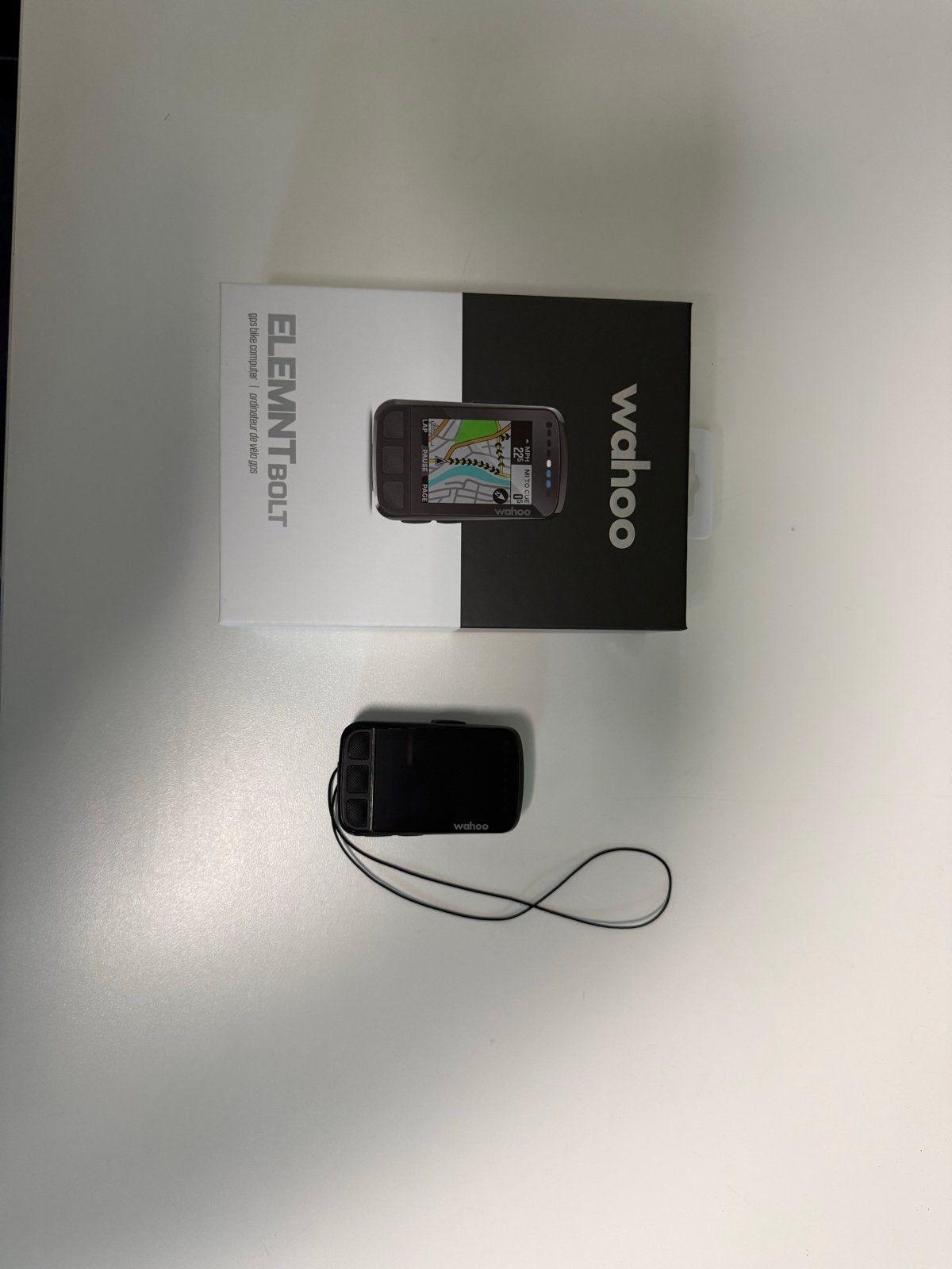 Wahoo ELEMNT BOLT GPS Fietscomputer - Zo goed als nieuw, Fietsen en Brommers, Fietsaccessoires | Fietscomputers, Ophalen, GPS