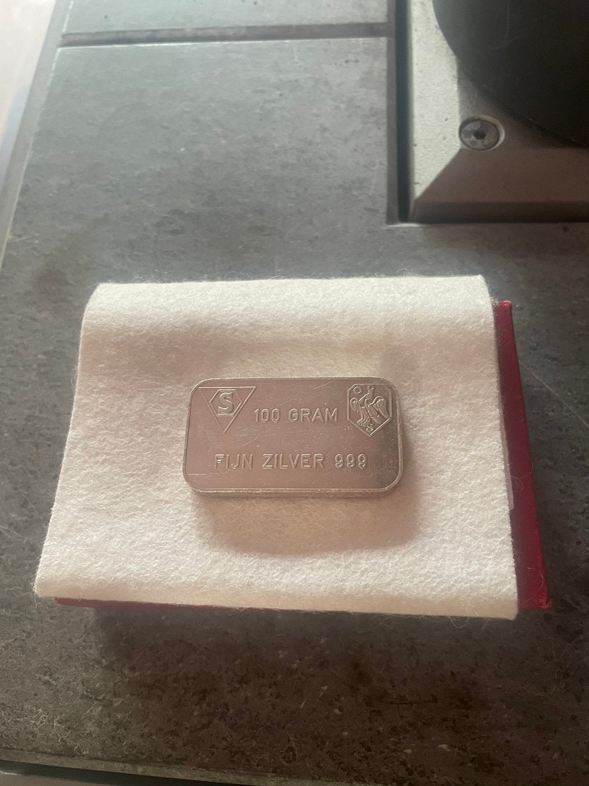 100 gram zilverbaar, Postzegels en Munten, Ophalen of Verzenden, Zilver