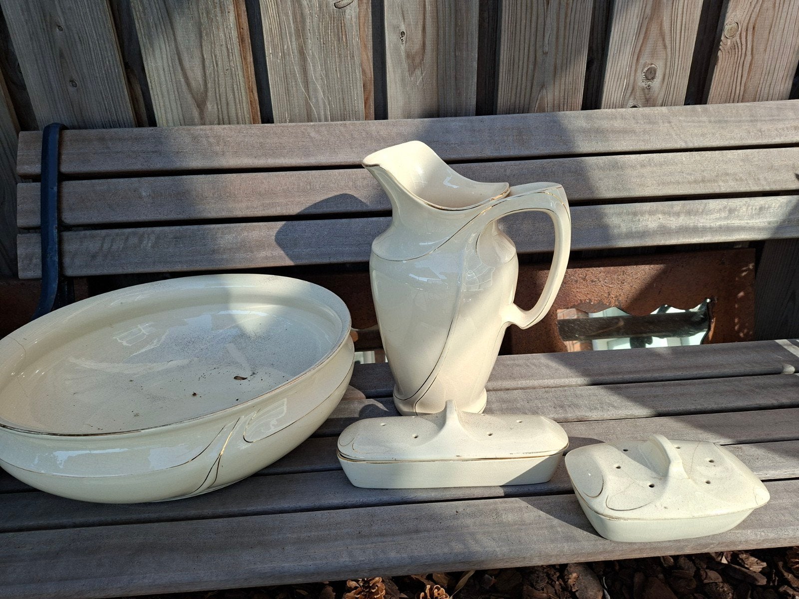 Antiek Art Deco lampetstel van Villeroy & Boch €20 !!!, Antiek en Kunst, Ophalen