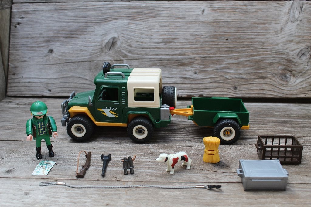 Playmobil 4206 Boswachter met auto, Ophalen of Verzenden, Zo goed als nieuw, Complete set