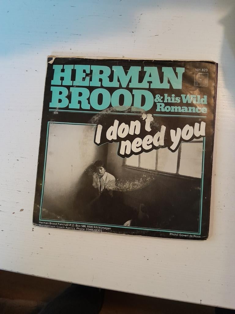 Herman brood 7 inch i don,t need you, Ophalen of Verzenden, Zo goed als nieuw, Pop
