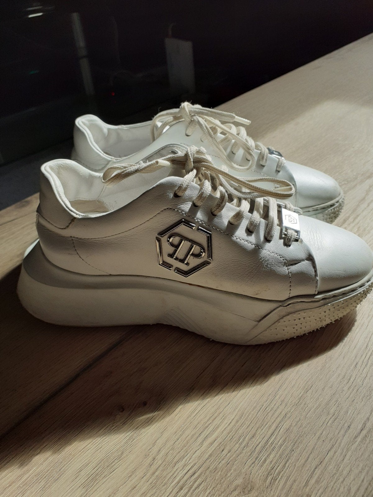 philipp plein schoenen dames maat 36, Ophalen of Verzenden, Gedragen, Zwart, Sneakers of Gympen