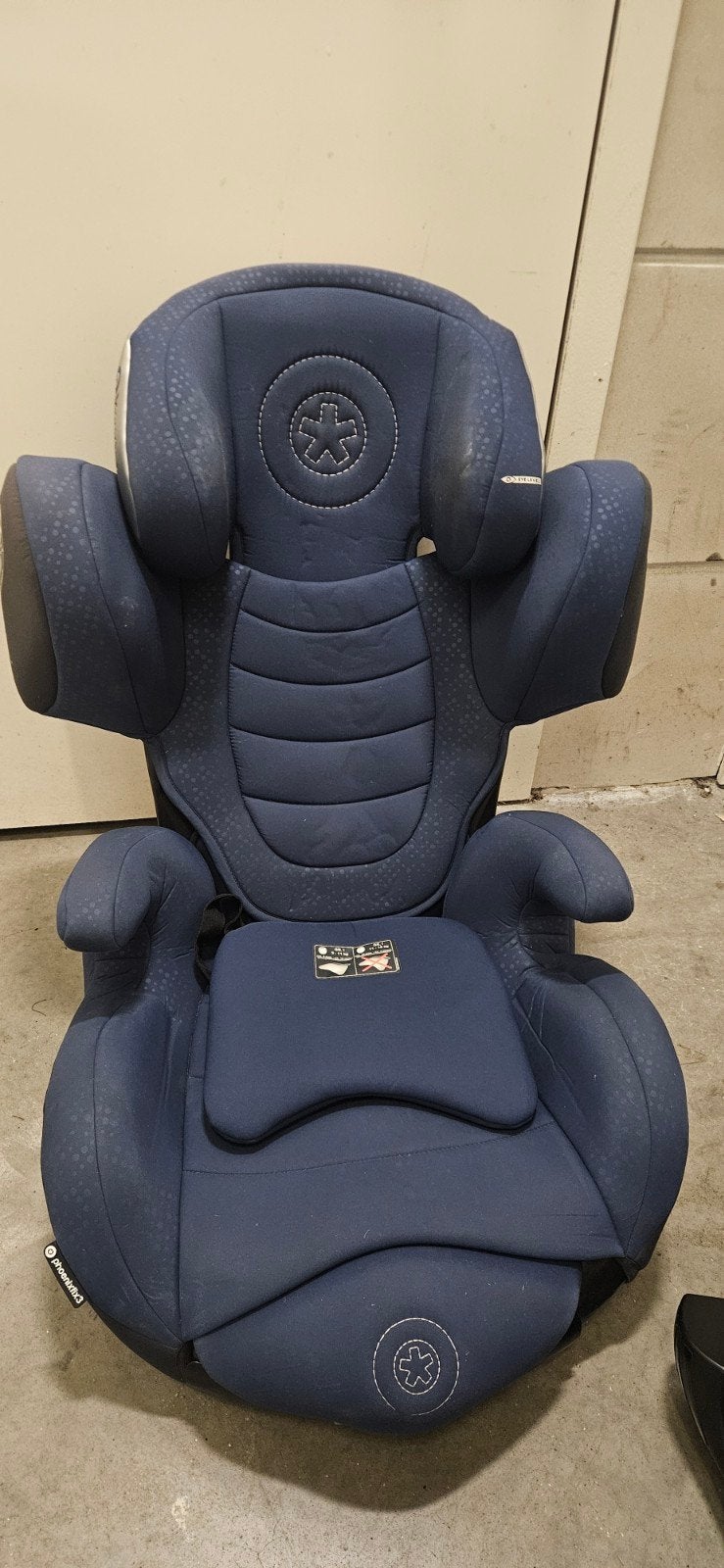 Kiddy Phoenixfix Pro 3 autostoel - 9-18 kg - Blauw, Kinderen en Baby's, Autostoeltjes, Autogordel of Isofix, Gebruikt, 9 t/m 18 kg