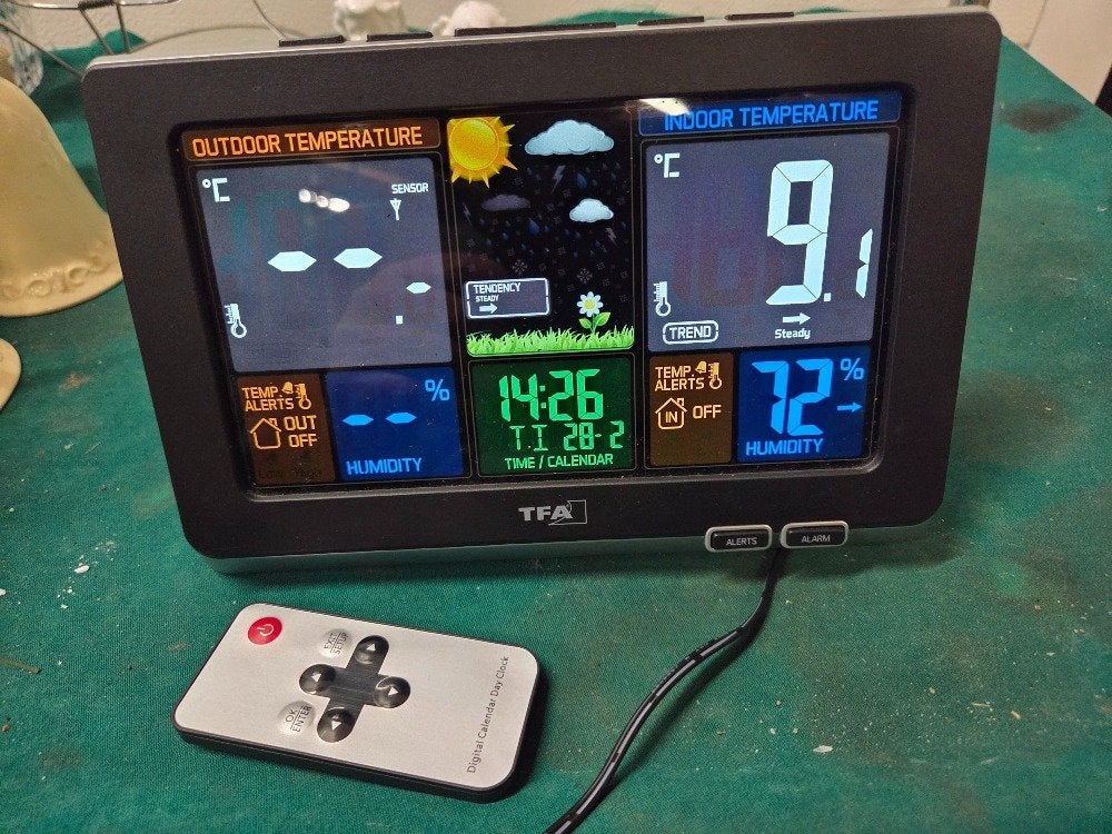 TFA weerstation, zgan, Ophalen of Verzenden, 'T Olde Gre-j, Info@toldegrej.nl, Endepoelstraat 20f Didam