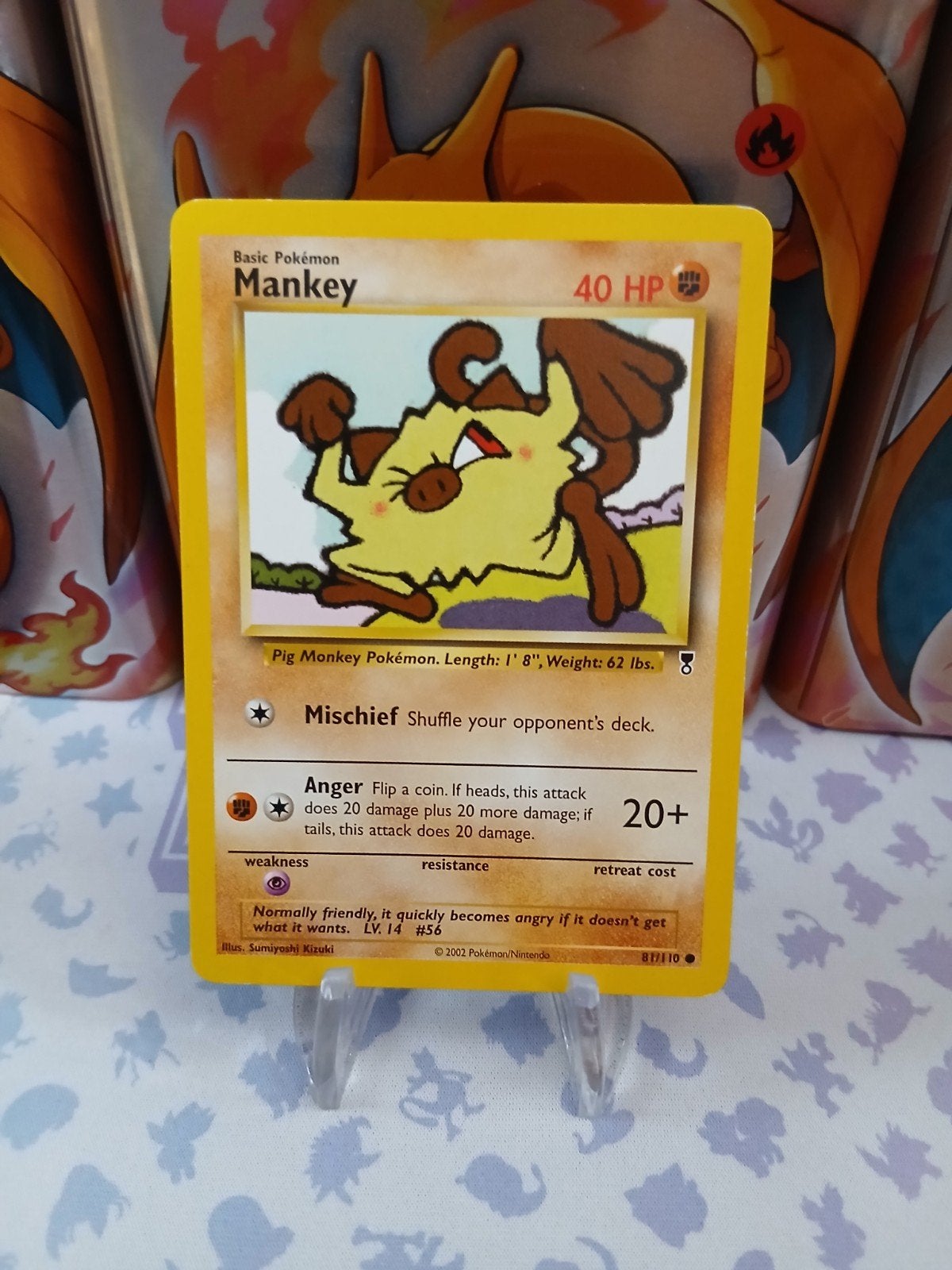 Pokémon Kaart Mankey 40 HP - Basic Pokémon, Hobby en Vrije tijd, Verzamelkaartspellen | Pokémon, Ophalen of Verzenden, Gebruikt