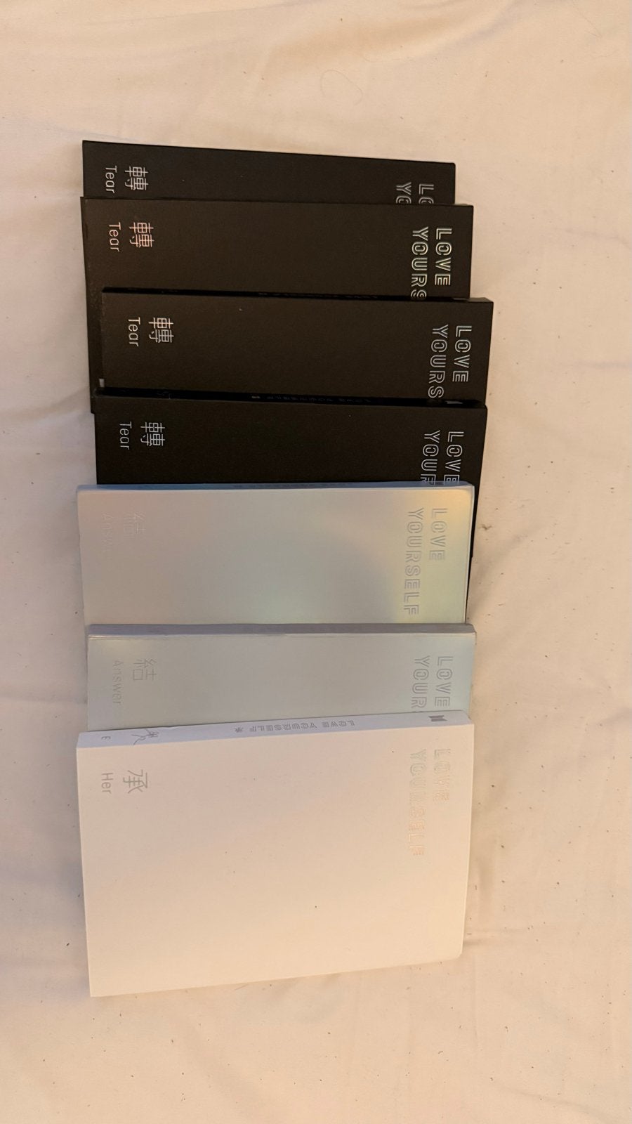 BTS Love Yourself Albums - Her, Answer, Tear (K-Pop), K-pop, Ophalen of Verzenden, Zo goed als nieuw, Inclusief boekje