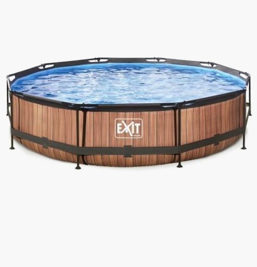 Exit Zwembad met pomp 360x76 nieuw in doos, Ophalen, Minder dan 80 cm, Rond, Opzetzwembad