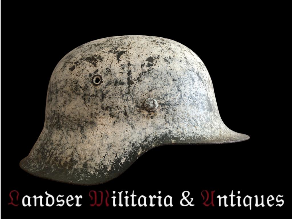 WW2 M42 SD wintercamo helm, Verzamelen, Militaria | Tweede Wereldoorlog, Ophalen of Verzenden, Nederland, Helm of Baret