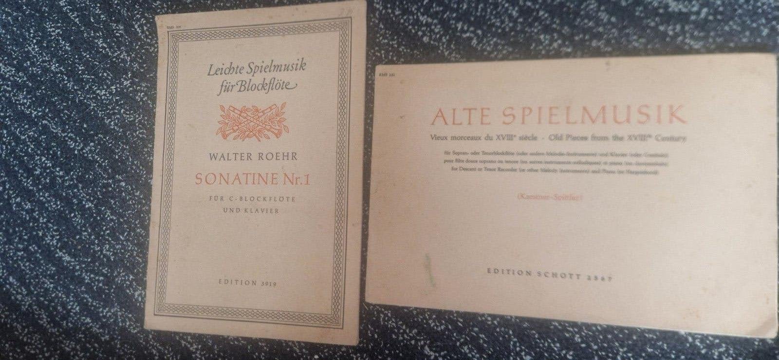 Blokfluitmuziek: Sonatine Nr. 1 & Oude Speelmuziek, Gebruikt, Blokfluit, Klassiek, Ophalen of Verzenden
