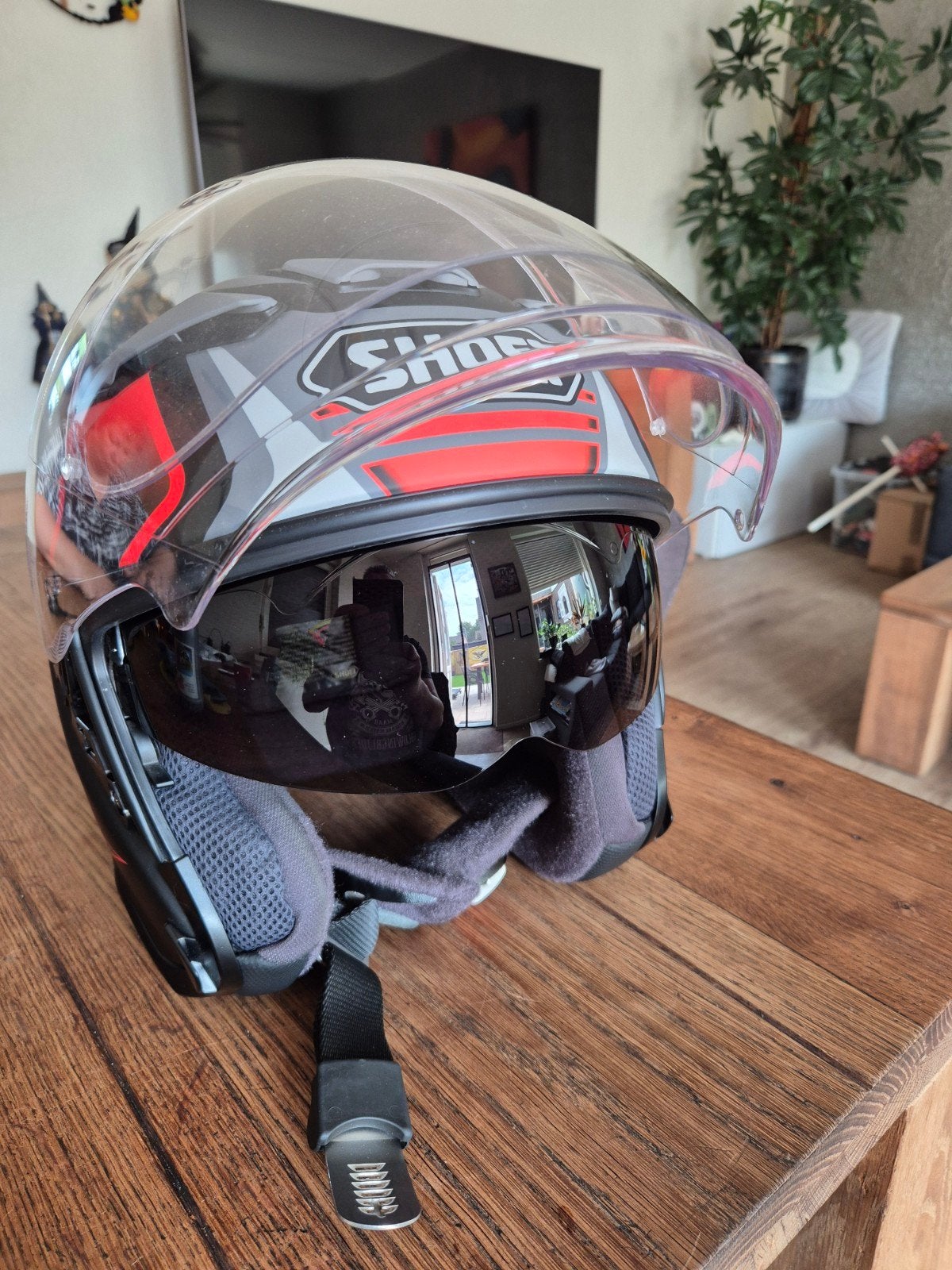 Shoei J-Cruise 2 Helm - Zo goed als nieuw!, Motoren, Kleding | Motorhelmen, Ophalen of Verzenden