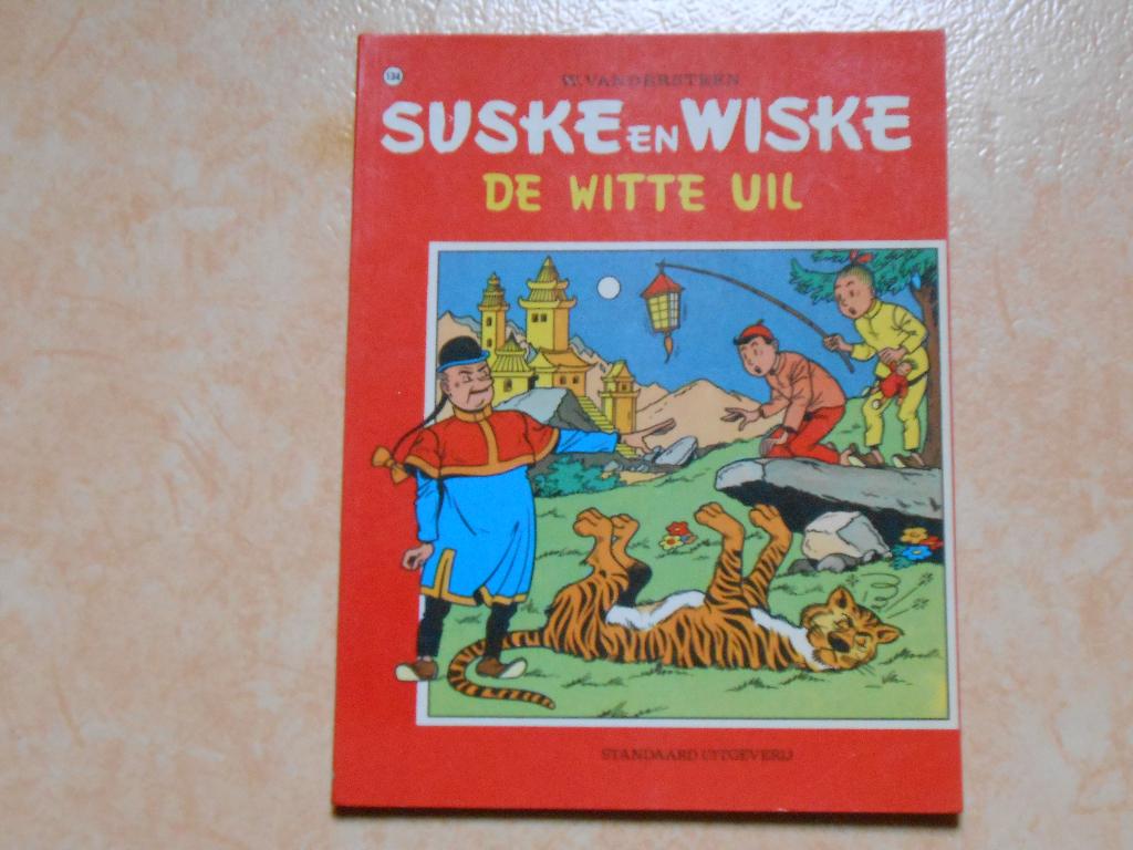 Suske en wiske 134 De witte uil 1972 1 ste druk., Boeken, Willy Vandersteen, Eén stripboek, Ophalen of Verzenden, Zo goed als nieuw