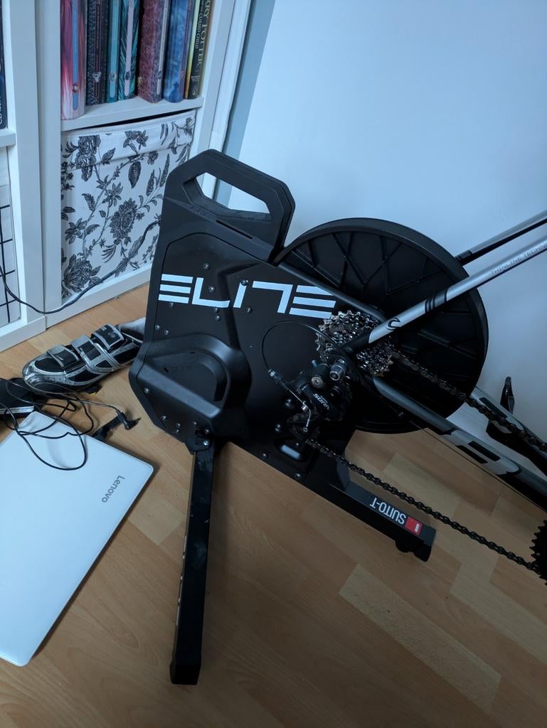 Elite Suito-T Fietstrainer incl. Voorwiel steun, zgan, Ophalen, Racefiets, Overige typen, Kunststof
