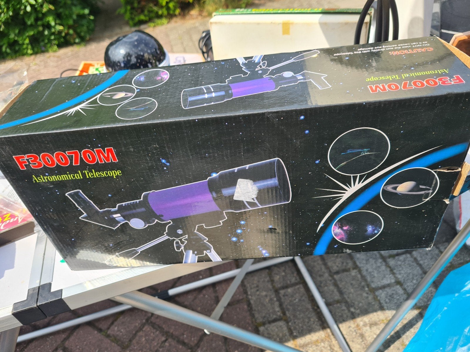 F30070M Astronomische Telescoop met Statief, Lenzentelescoop (refractor), Met statief, Ophalen of Verzenden, Zo goed als nieuw
