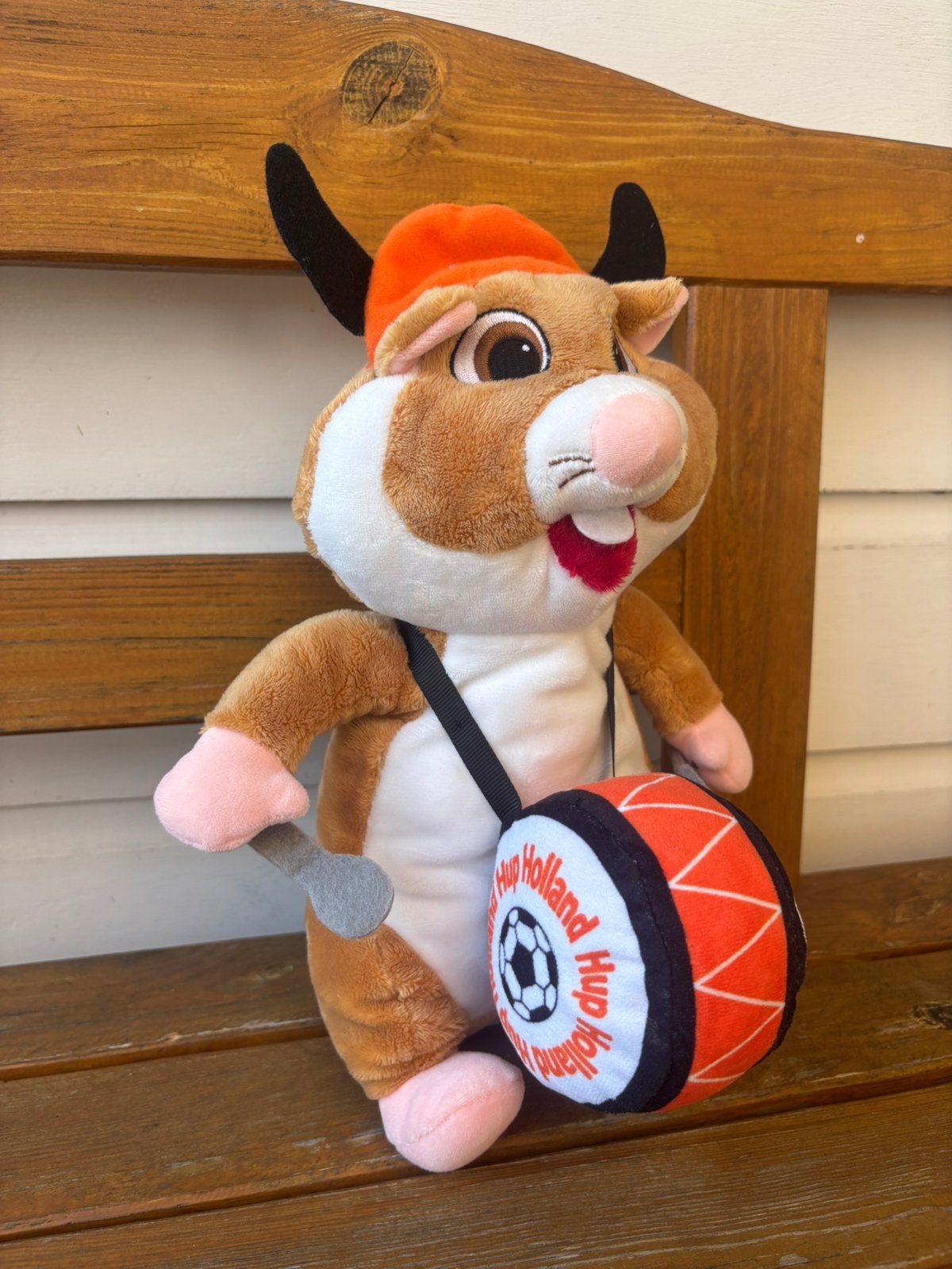Hup Holland hup trommel knuffel hamster AH | WK voetbal, Albert Heijn, Ophalen of Verzenden