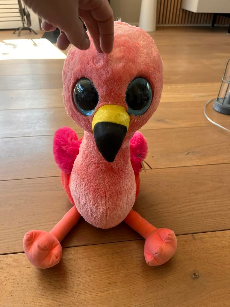 Twee XL Ty Beanie Boo's Gilda, Gebruikt, Overige karakters, Overige typen, Ophalen of Verzenden