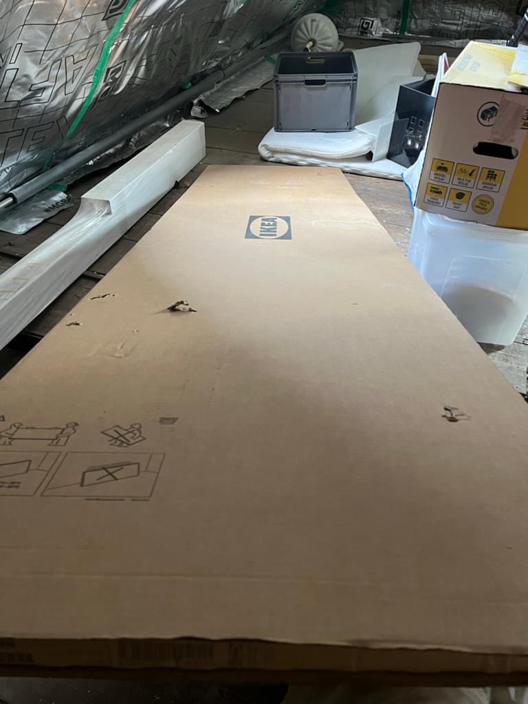 IKEA Ekbacken Werkblad Antraciet 240 cm - Nieuw in Verpakkin, Ophalen, Overige typen, IKEA, Nieuw