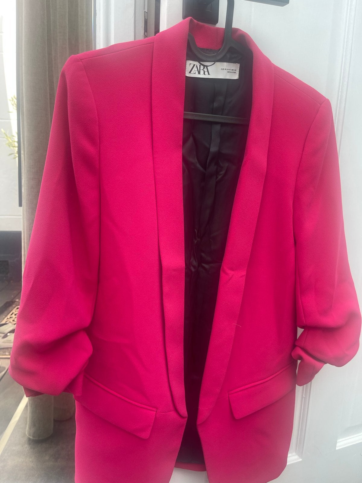 Zara roze blazer maat XS, Ophalen of Verzenden, Zo goed als nieuw, Jasje, Roze