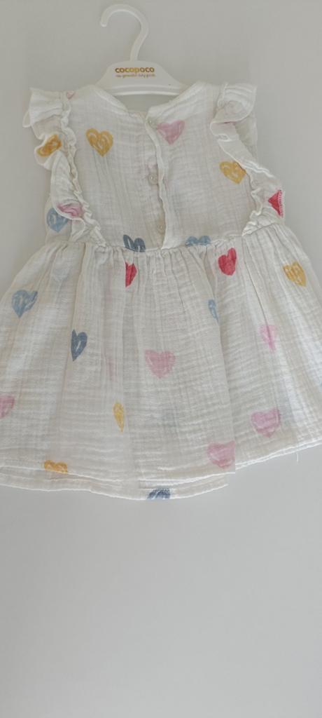 Schattig Cocopoco jurkje met hartjesprint, Kinderen en Baby's, Babykleding | Overige, Ophalen of Verzenden, Zo goed als nieuw