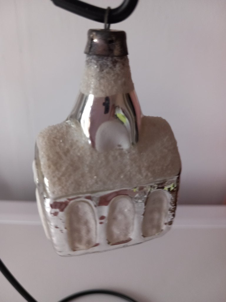 Vintage kerstbal kerkje 02, Diversen, Kerst, Ophalen, Gebruikt