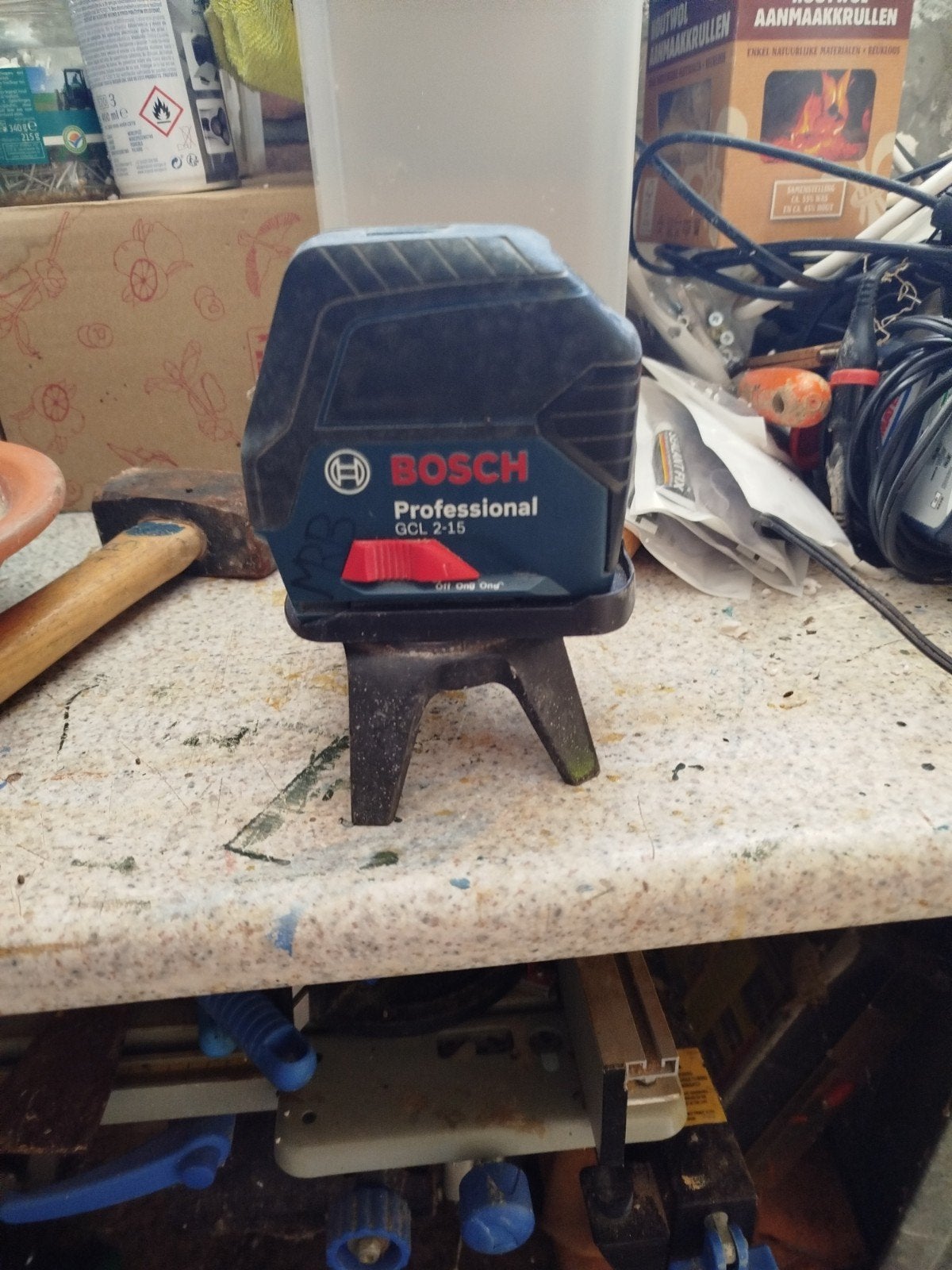 Bosch Professional GCL 2-15 Combi Laser met opbergtasje, Ophalen of Verzenden, Gebruikt, Licht