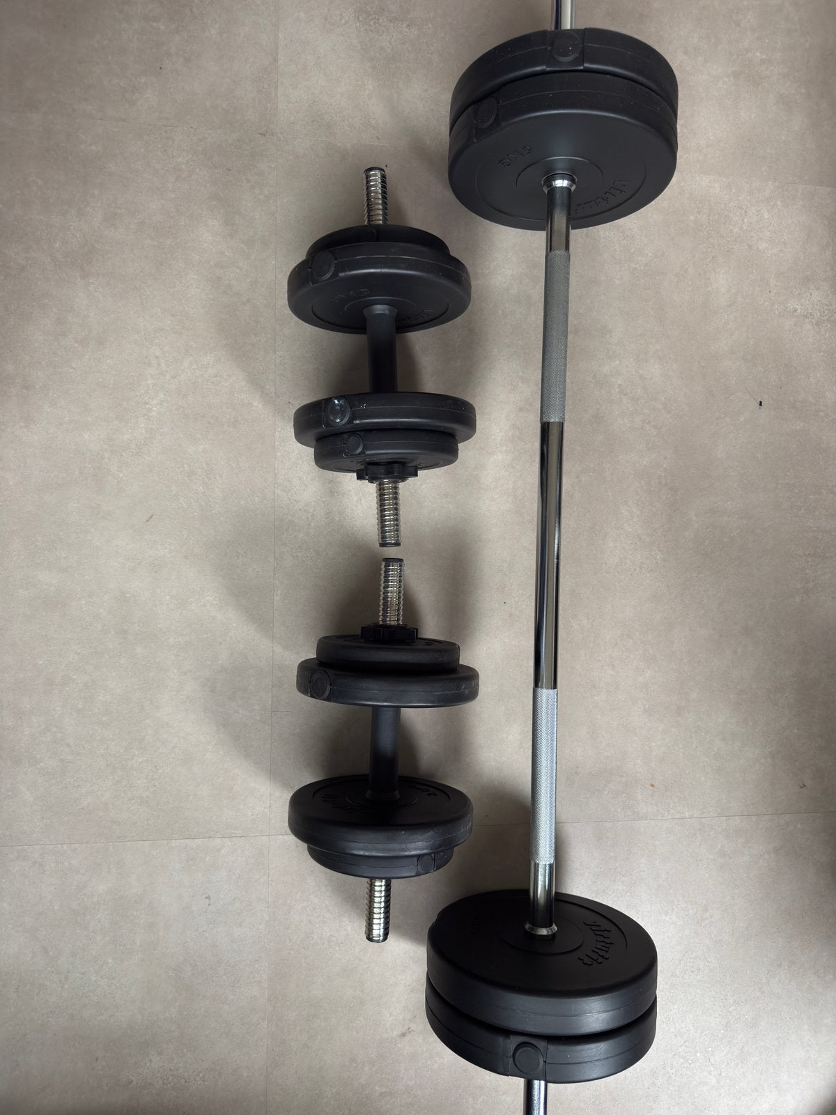 Virtufit Dumbbelset 60,5kg, Ophalen of Verzenden, Zo goed als nieuw, Halterset