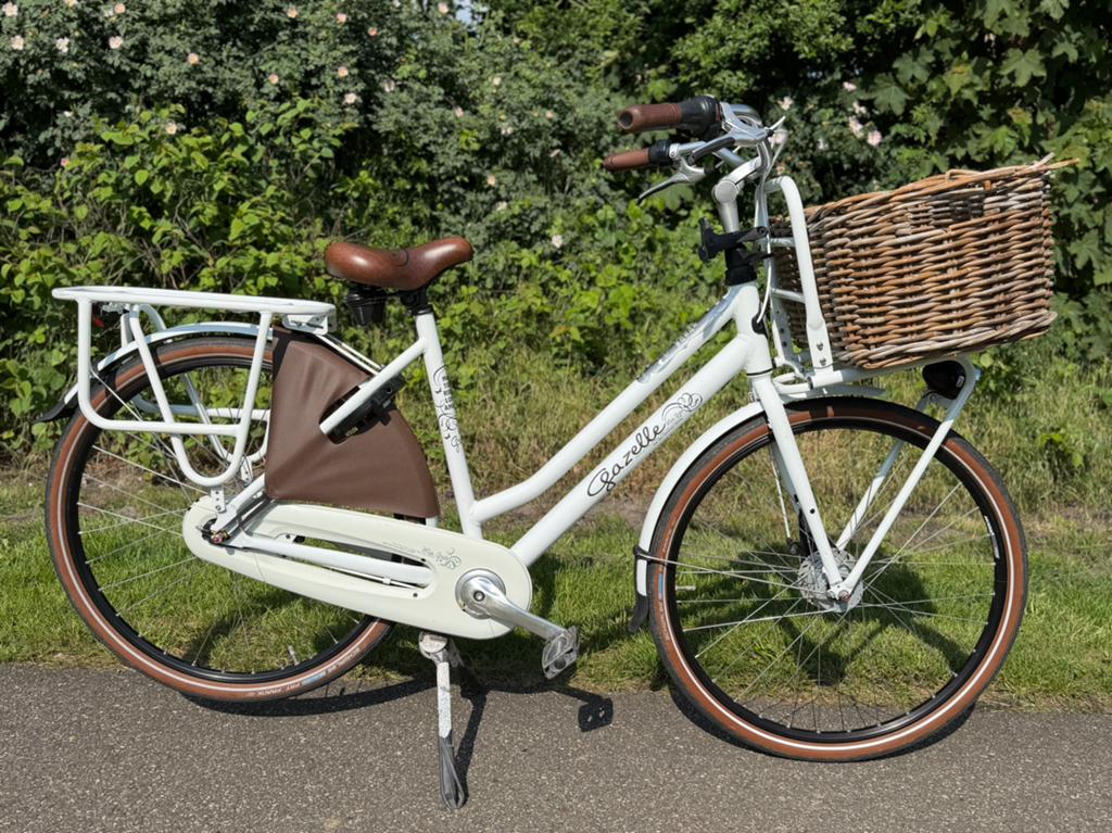 Gazelle Miss Grace wit framehoogte 54, Fietsen en Brommers, Fietsen | Dames | Damesfietsen, Ophalen, 53 tot 56 cm, Versnellingen