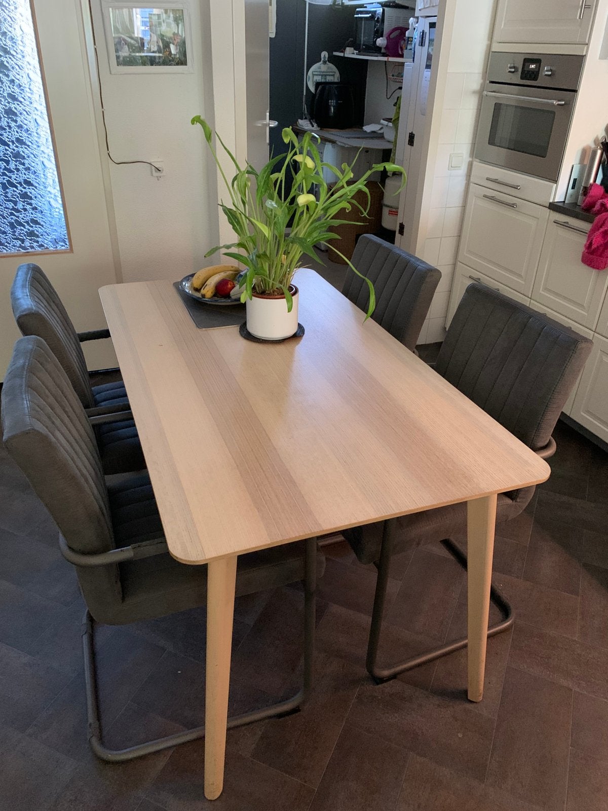 Eettafel, Ophalen, Zo goed als nieuw, Rechthoekig, 50 tot 100 cm