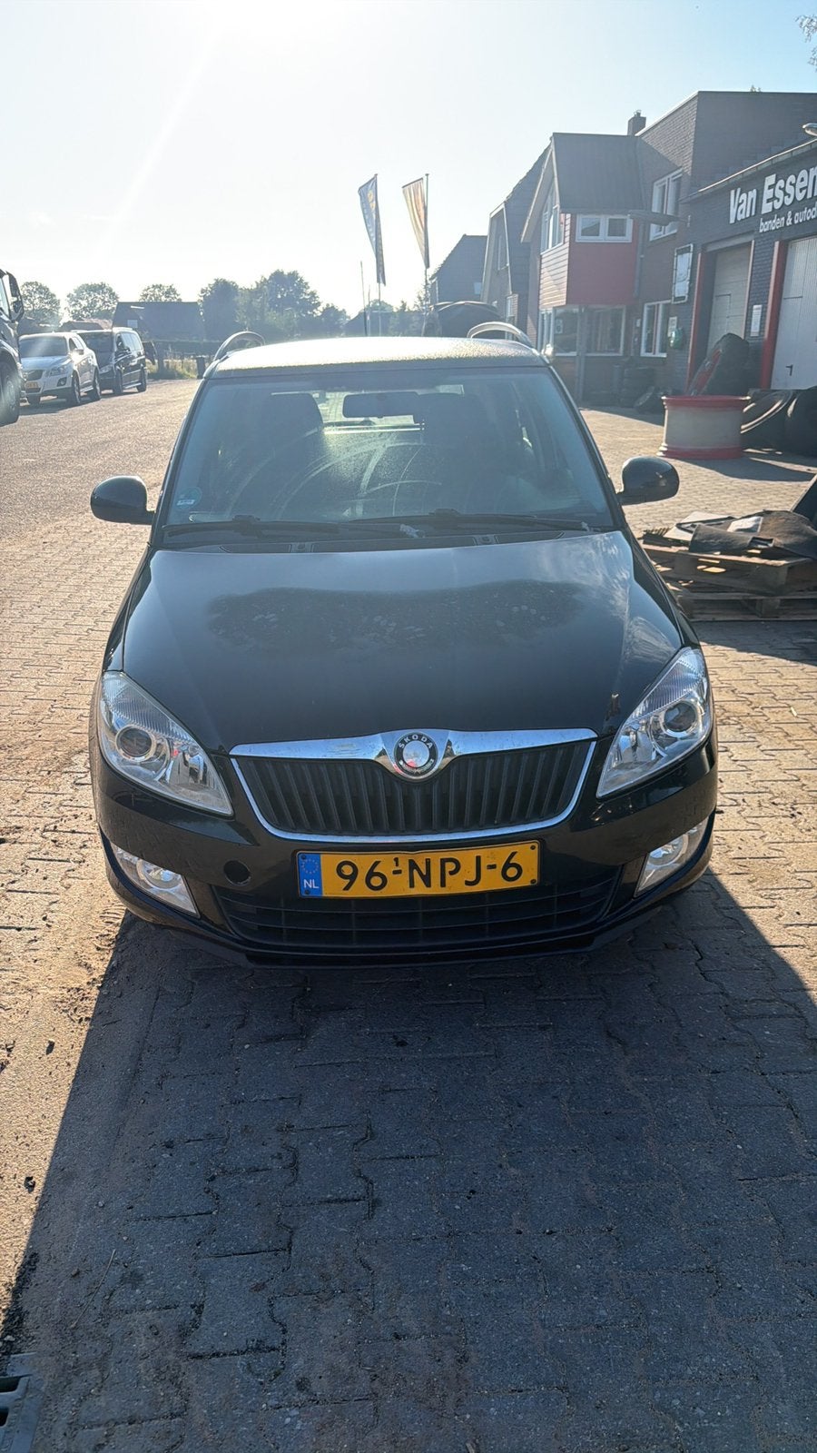 Skoda Fabia 1.2 TDI 55KW Combi 2010 Zwart airco, Voorwielaandrijving, 1199 cc, Zwart, Origineel Nederlands