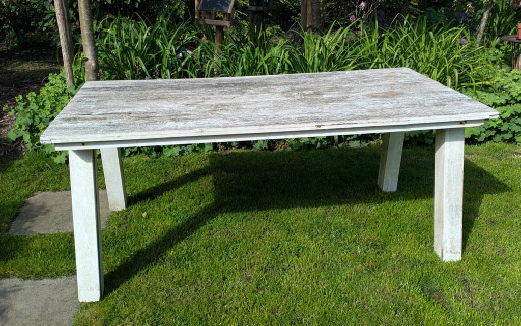 Tuintafel, hout, Ophalen, Gebruikt, Rechthoekig, Hout