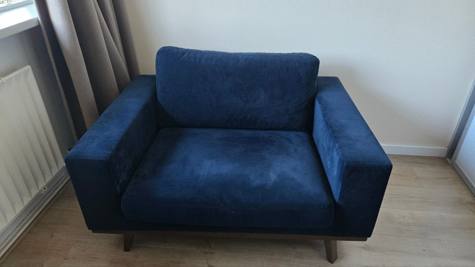 Fauteuil Wehkamp NOUS living, Huis en Inrichting, Fauteuils, Ophalen, 75 tot 100 cm, Zo goed als nieuw, Stof