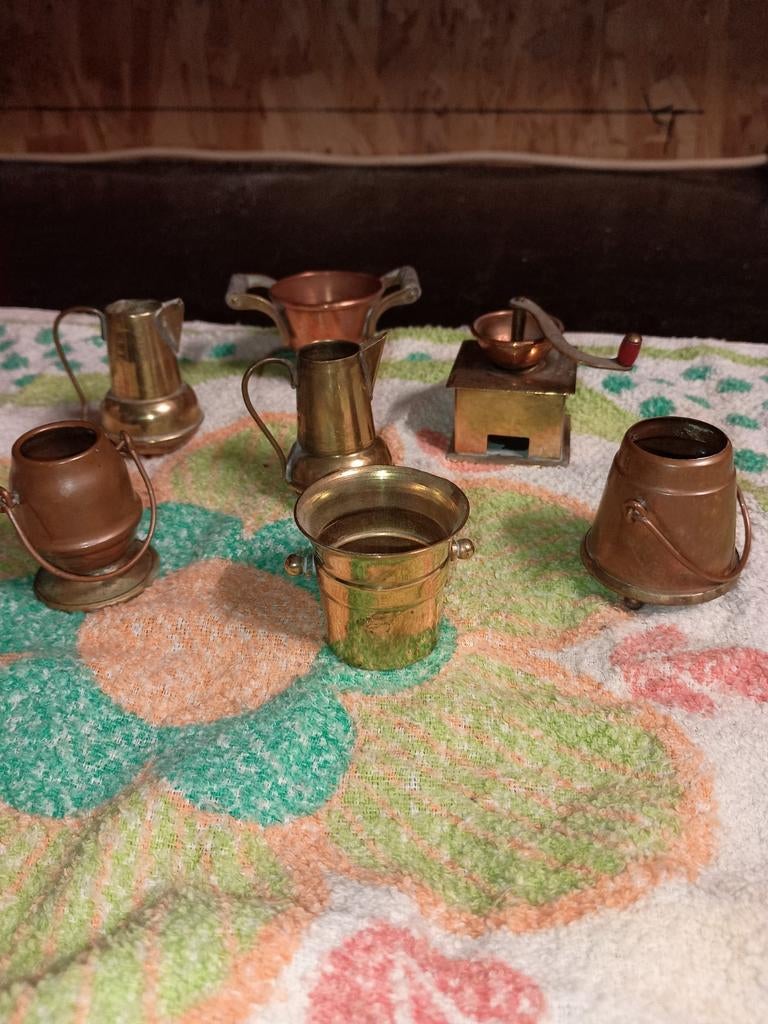 Koperen en bronzen keukengerei set, Antiek en Kunst, Ophalen, Koper