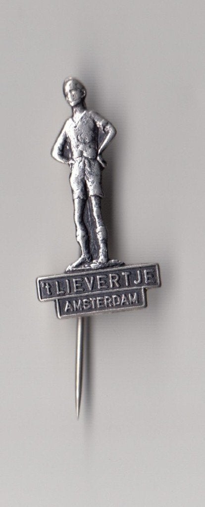 Amsterdam 't Lievertje speldje, Gebruikt, Niet vindbaar, Niet vindbaar, Speldje of Pin