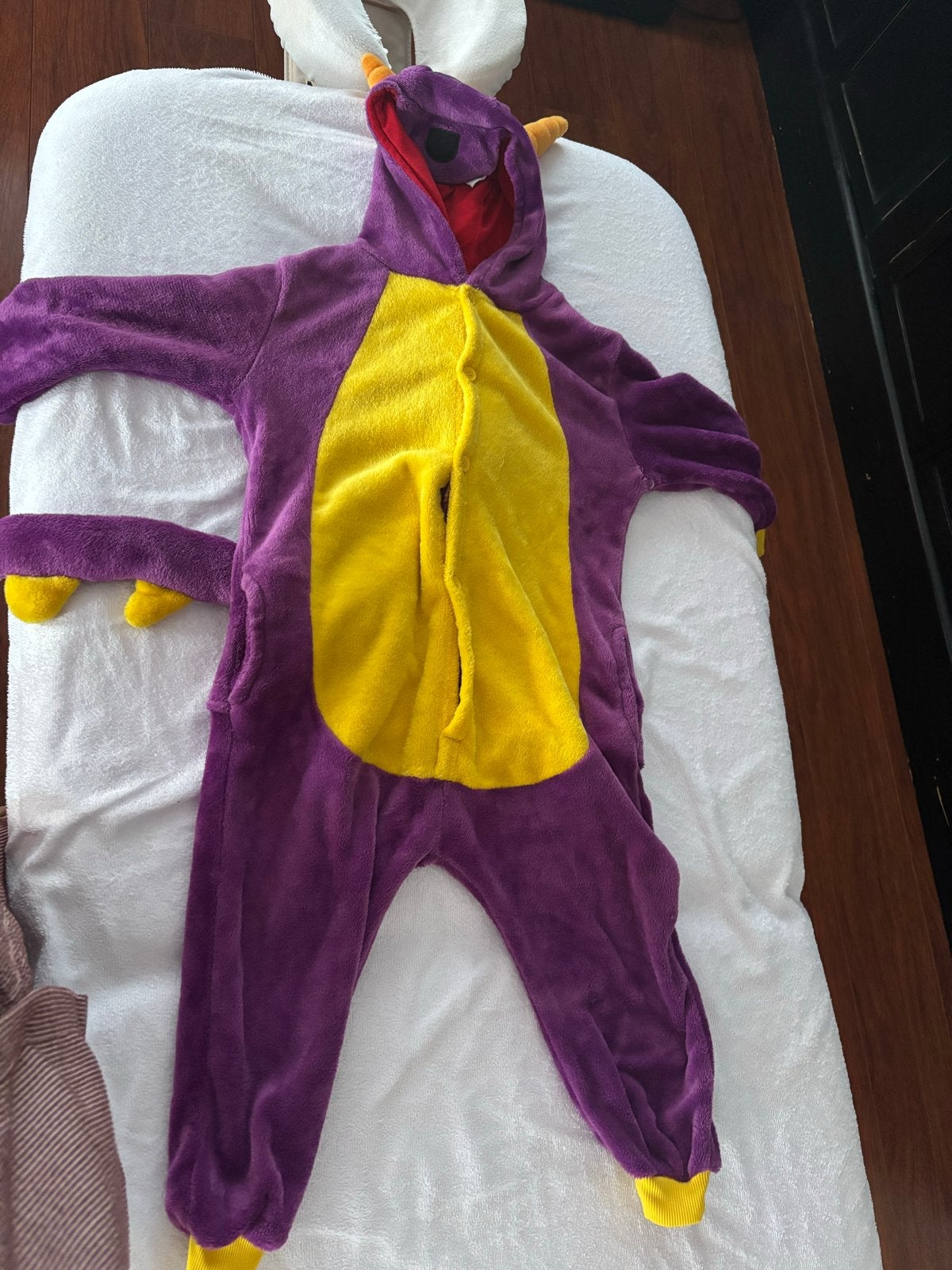 Toffe draken onesie - Ideaal voor spelen of koude dagen, Ophalen, Gebruikt, 122 t/m 128, Jongen of Meisje