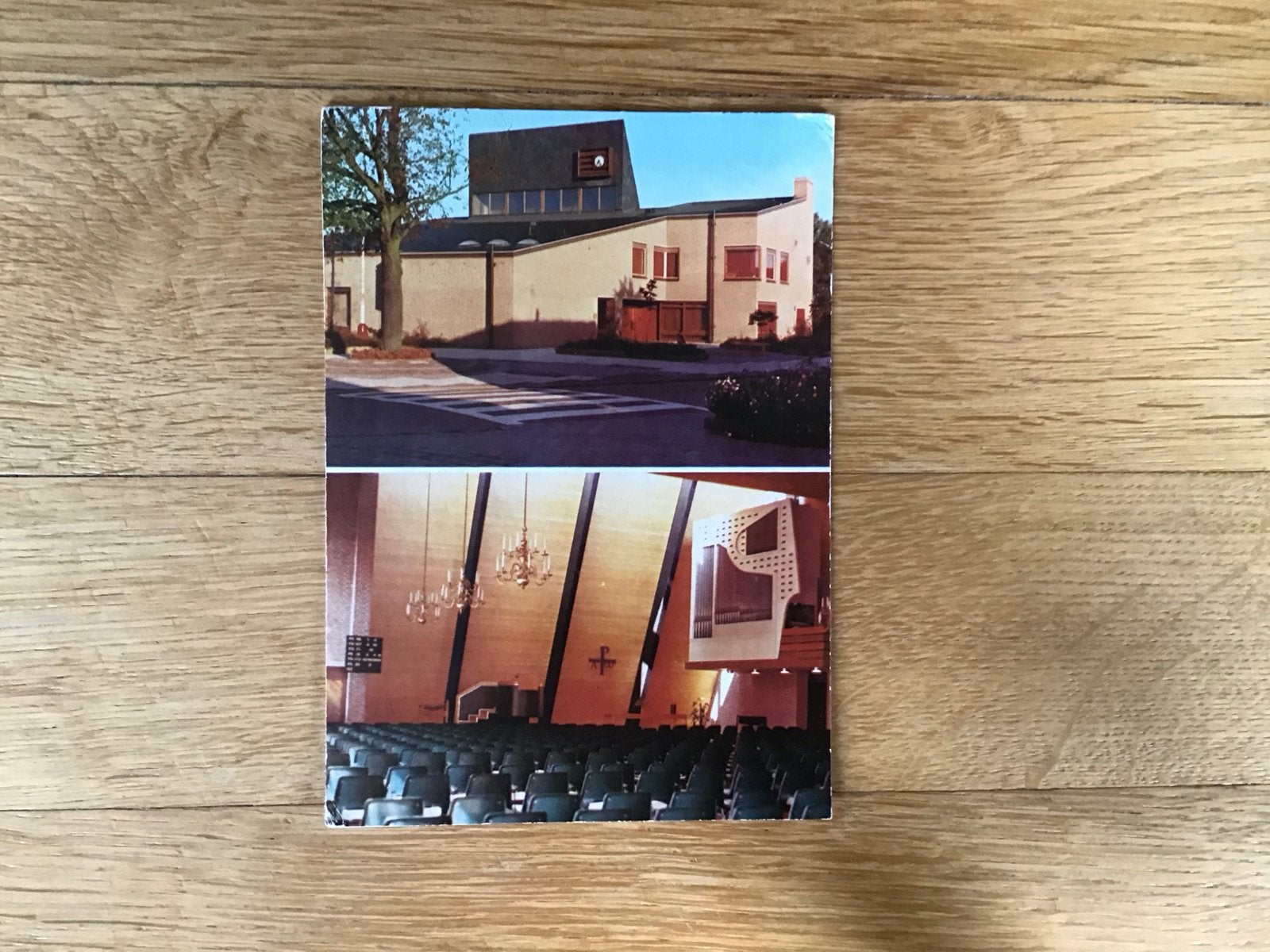 Oude ansichtkaart: H. Kerk en interieur, Bergschenhoek, Ophalen of Verzenden, 1960 tot 1980, Gelopen