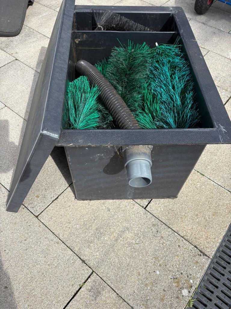 Filterbak, Ophalen, Vijverfilter