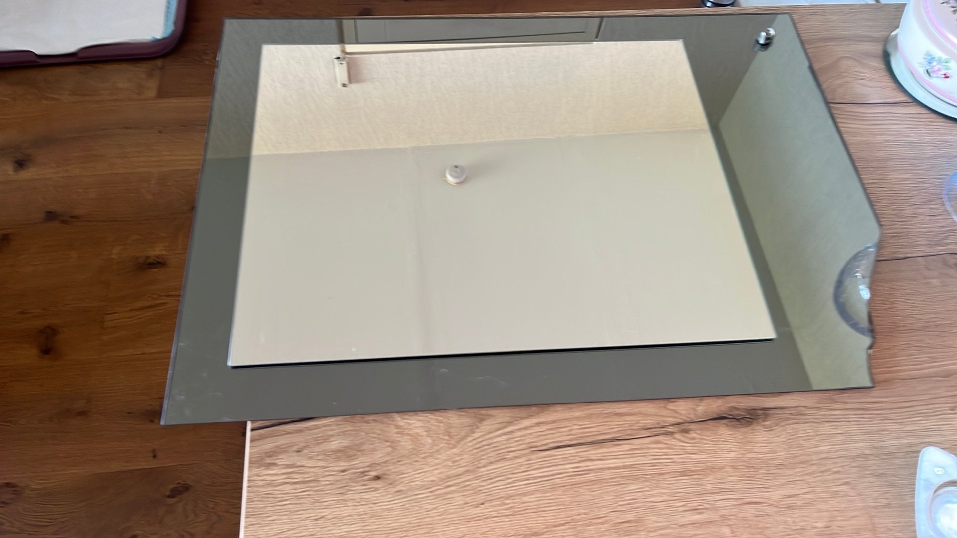 spiegel met planchet Goed Lezen!!!, Ophalen, Minder dan 50 cm, Gebruikt, Minder dan 100 cm