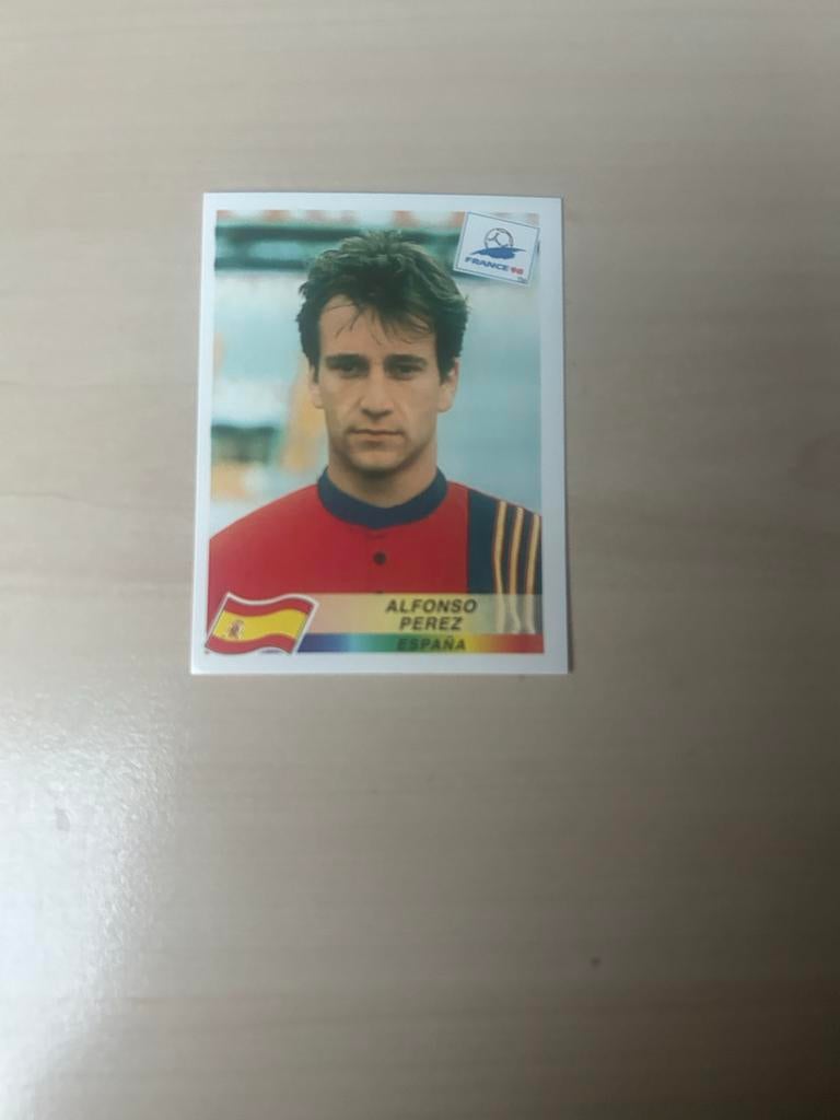 Alfonso Perez Panini Sticker Frankrijk 98 WK Voetbal, Ophalen of Verzenden, Zo goed als nieuw, Sticker