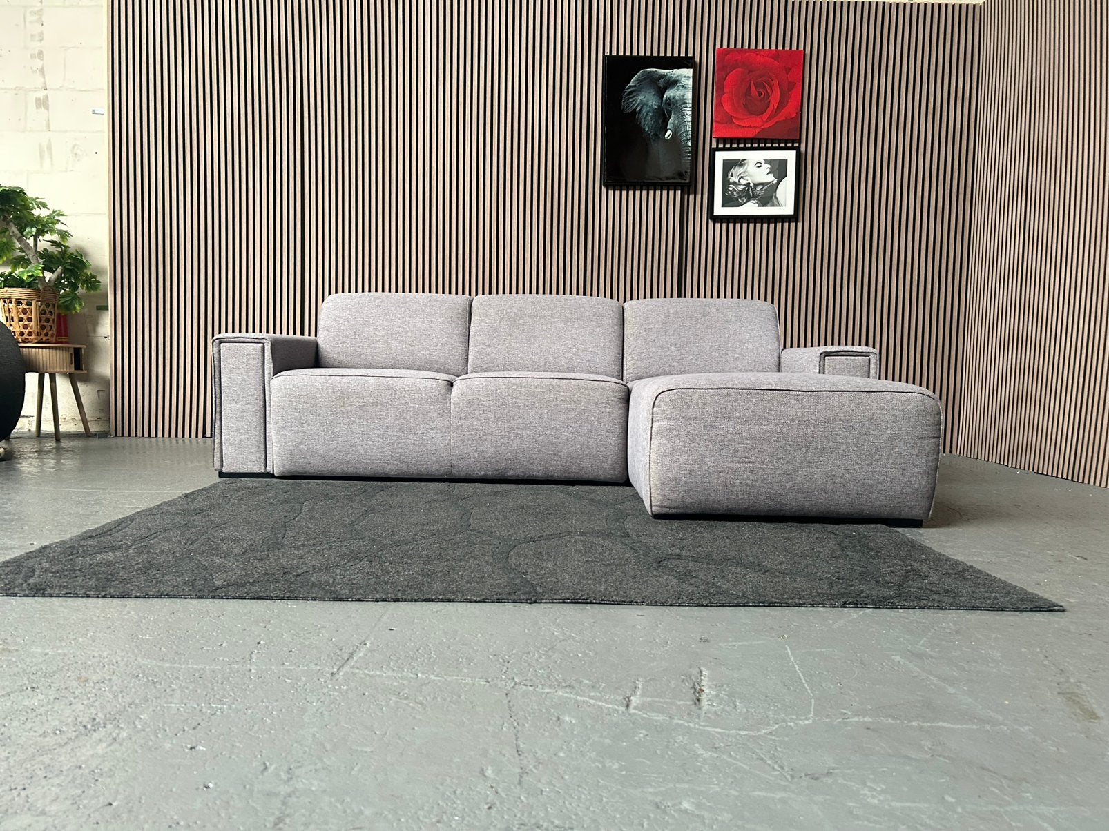 GRATIS LEVERING Loungebank Grijs 260X160 GEREINIGD