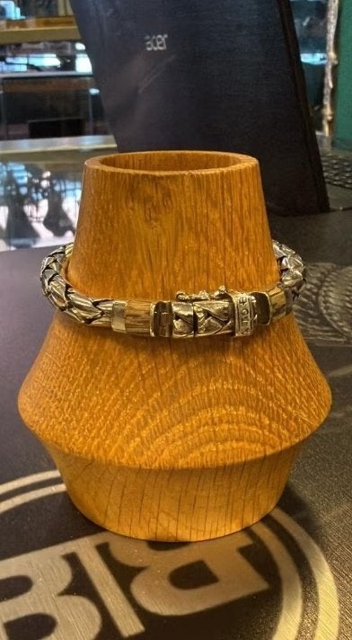 BUDDHA TO BUDDHA ARMBAND TYPE 085BR E GEORGE BROWN € 219,95, Ophalen of Verzenden, Zo goed als nieuw, Zilver, Zilver