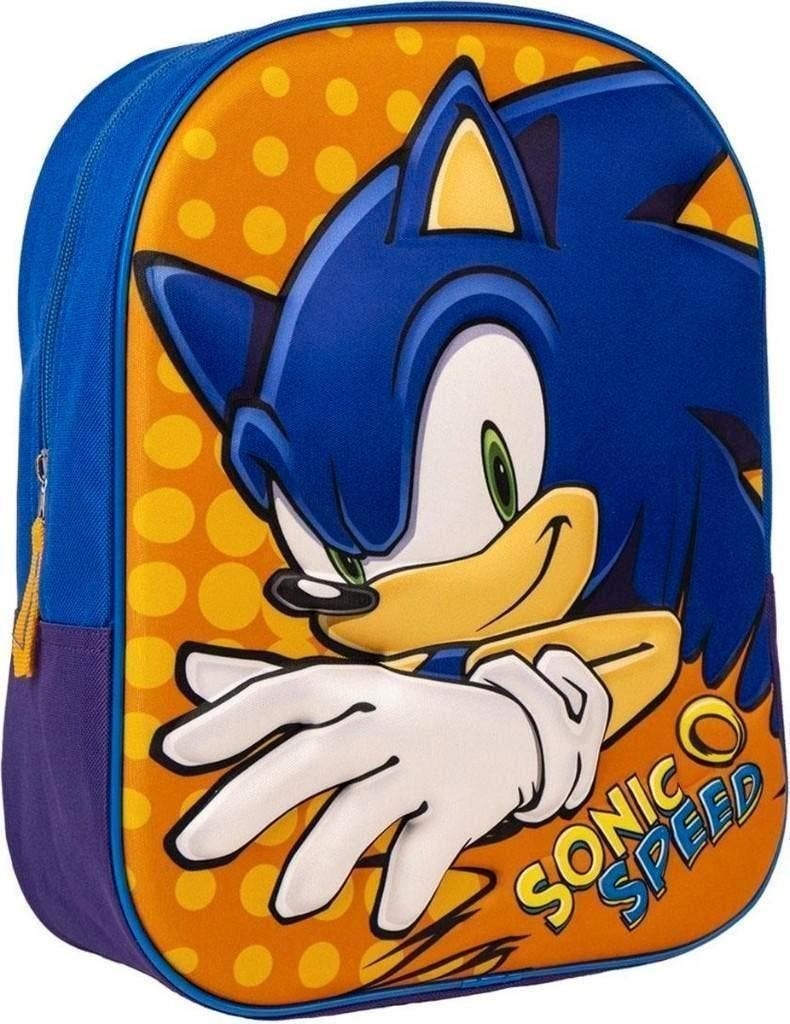 Sonic 3D Rugzak / Rugtas / Schooltas - 31 cm - Sega, Overige merken, 25 tot 40 cm, Nieuw, Ophalen of Verzenden