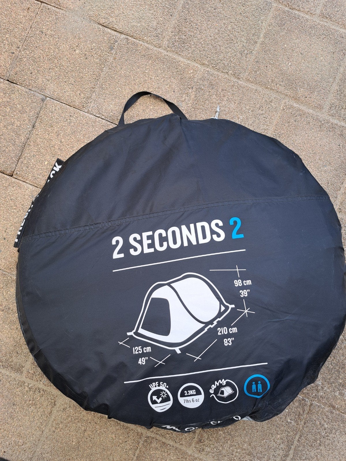 Quechua 2 Seconds 2-persoons pop-up tent, Ophalen, Gebruikt, Tot en met 2