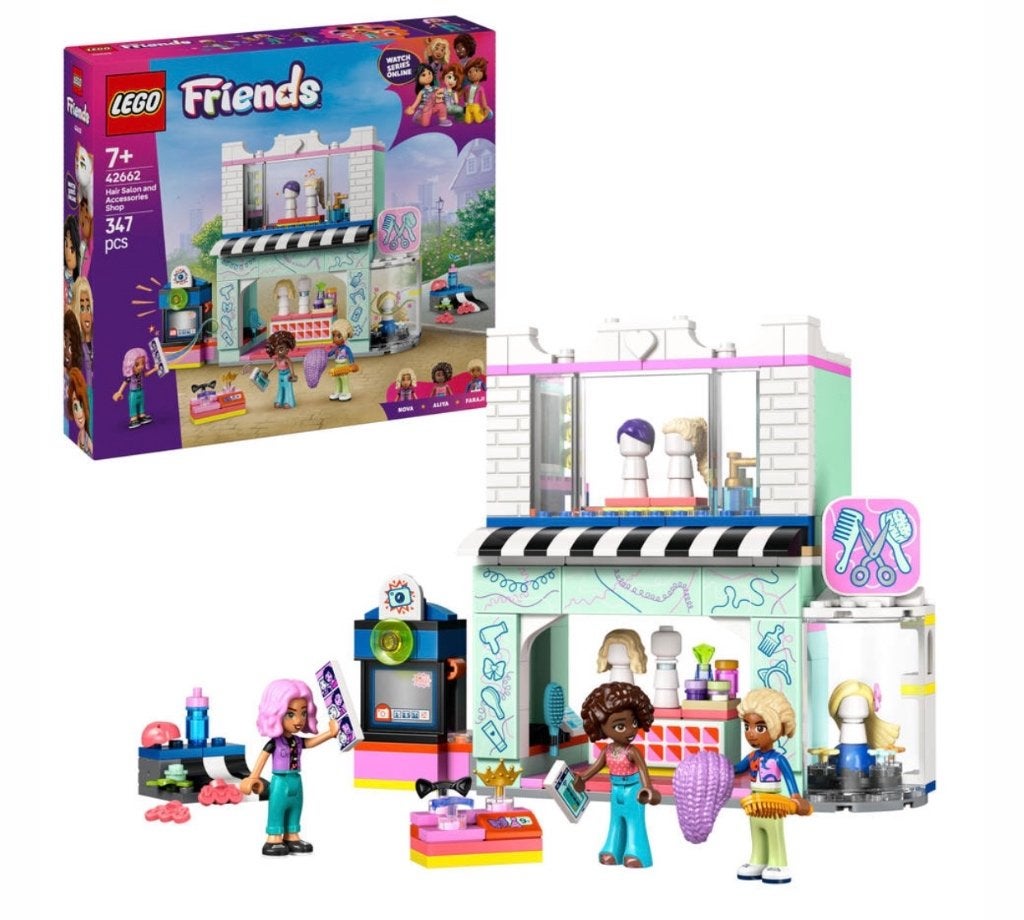Lego friends 42662 kapper en accessoire winkel, Gebruikt, Lego, Friends, Ophalen of Verzenden