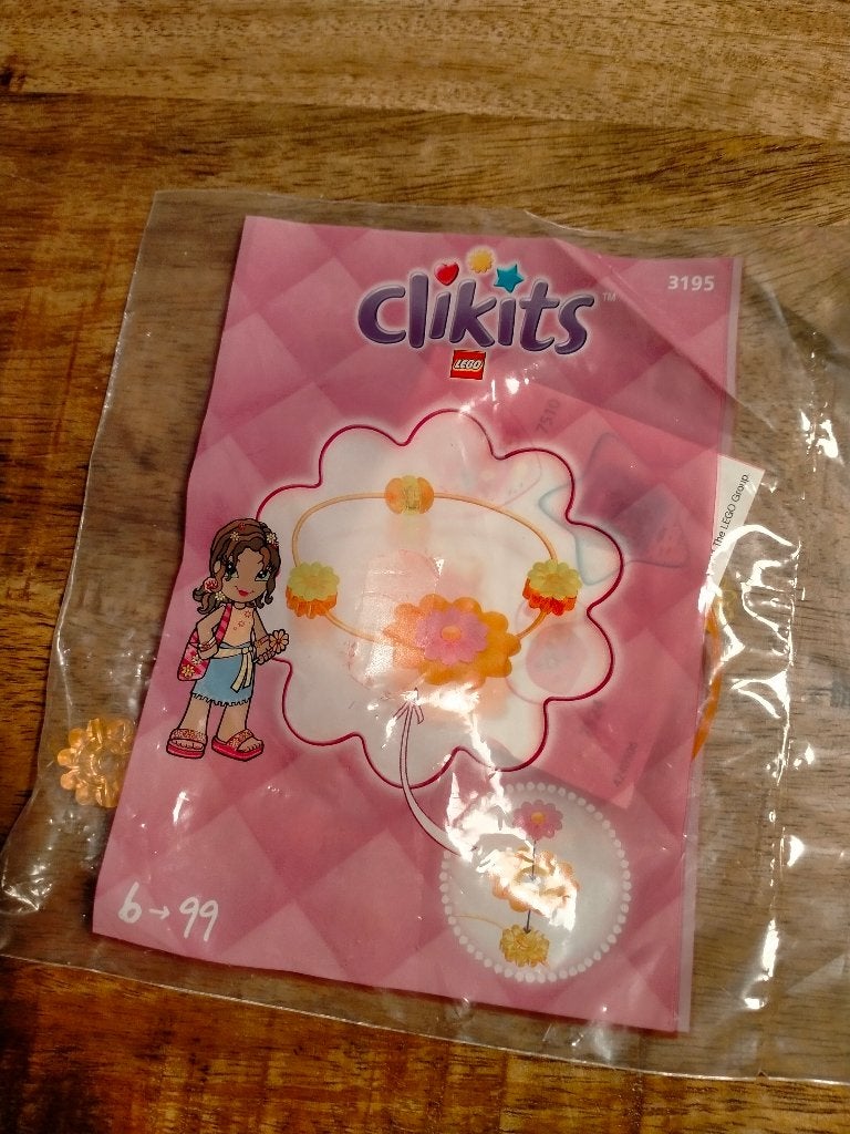 Lego Clikits armband promo nr 3195 setje KLEIN 2004, Ophalen of Verzenden, Zo goed als nieuw