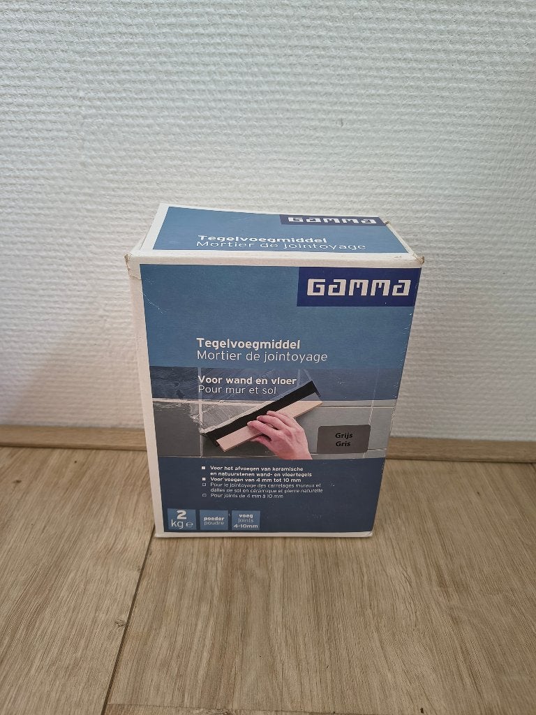Gamma tegelvoegmiddel voor wand en vloer, grijs. Poeder., Onb, Overige typen, Ophalen of Verzenden, Onb