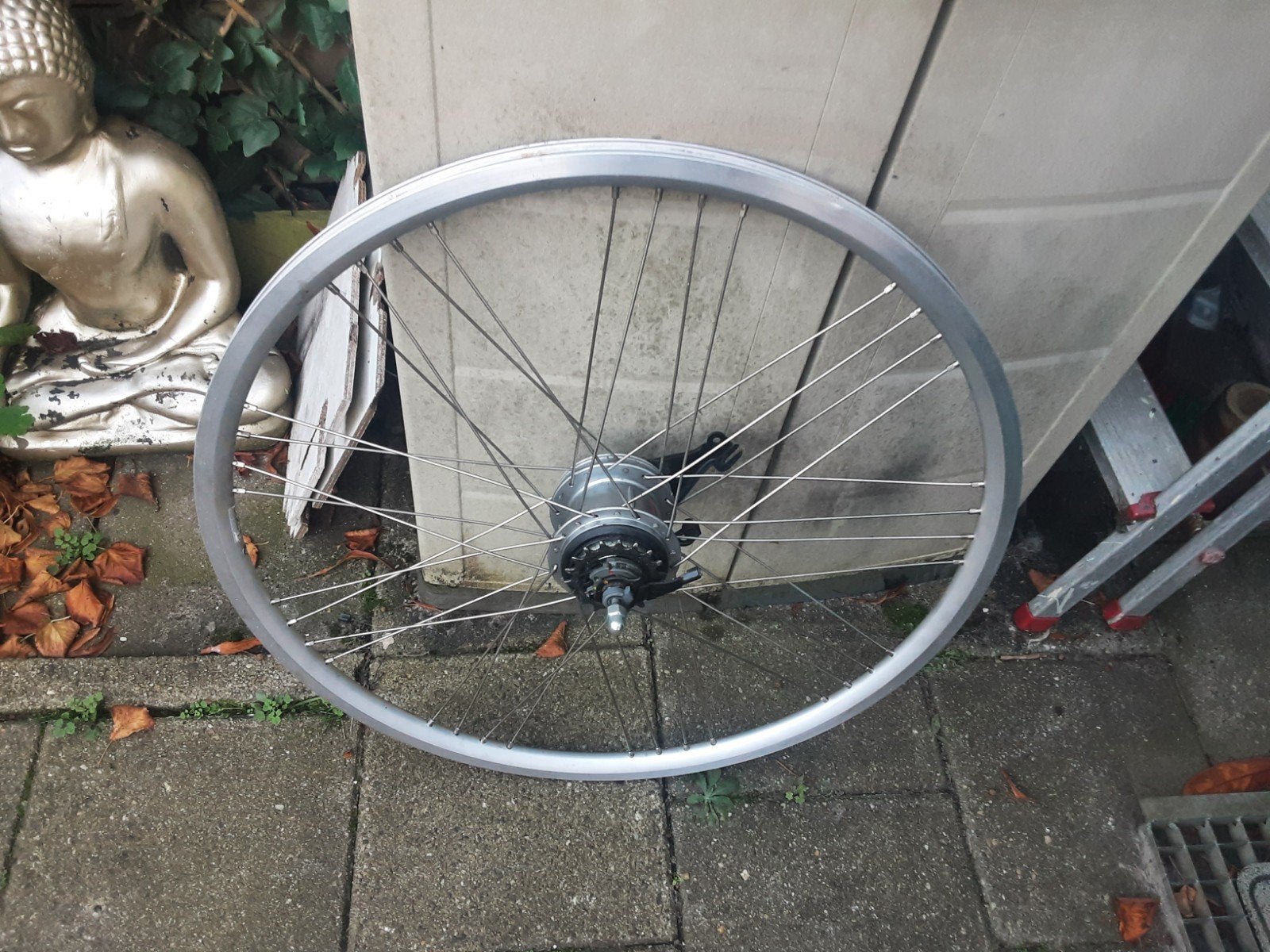 28 inch shimano nexus achterwiel, 8 speed,rollerbrake rem, Ophalen of Verzenden, Zo goed als nieuw, Shimano Nexus