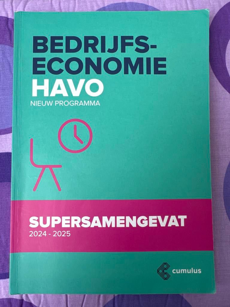 Bedrijfseconomie HAVO Supersamengevat 2024-2025, Boeken, Verzenden, Beta, Zo goed als nieuw, HBO