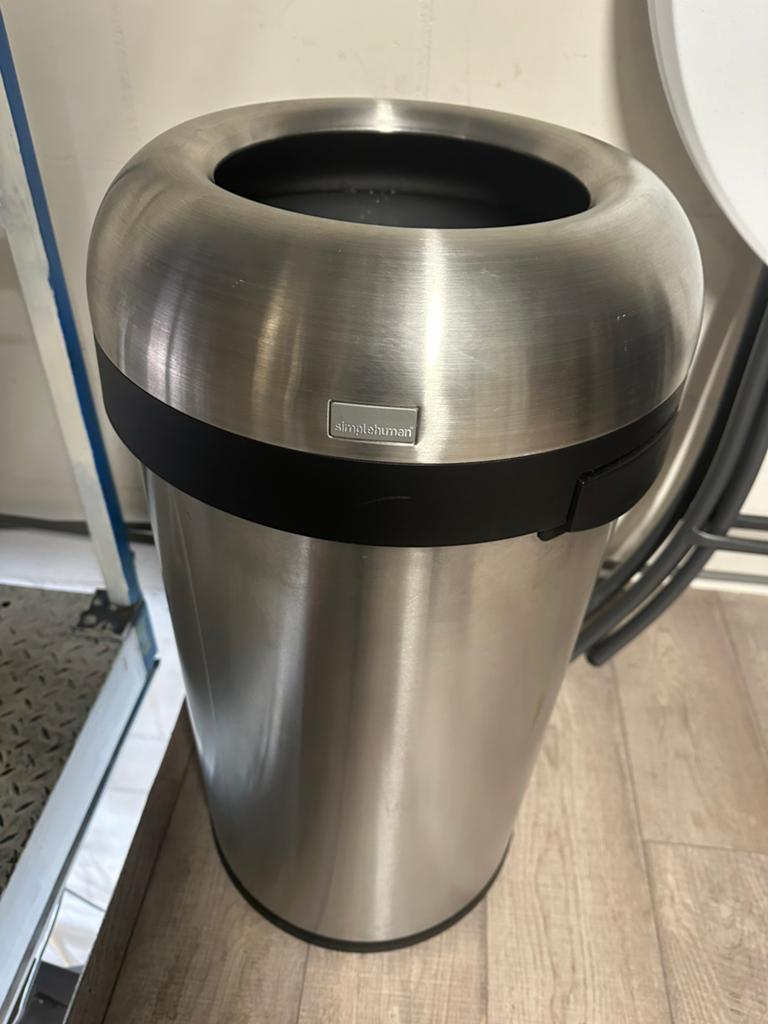 Simplehuman Prullenbak, Ophalen, 50 tot 75 cm, 40 liter of meer, Zo goed als nieuw