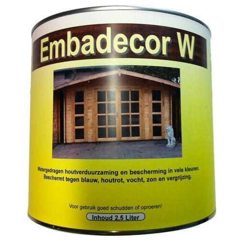 Embadecor W beits transparant 2,5 ltr diverse kleuren, Tuin en Terras, Schuttingen, Overige materialen, 1 tot 2 meter, Minder dan 3 meter