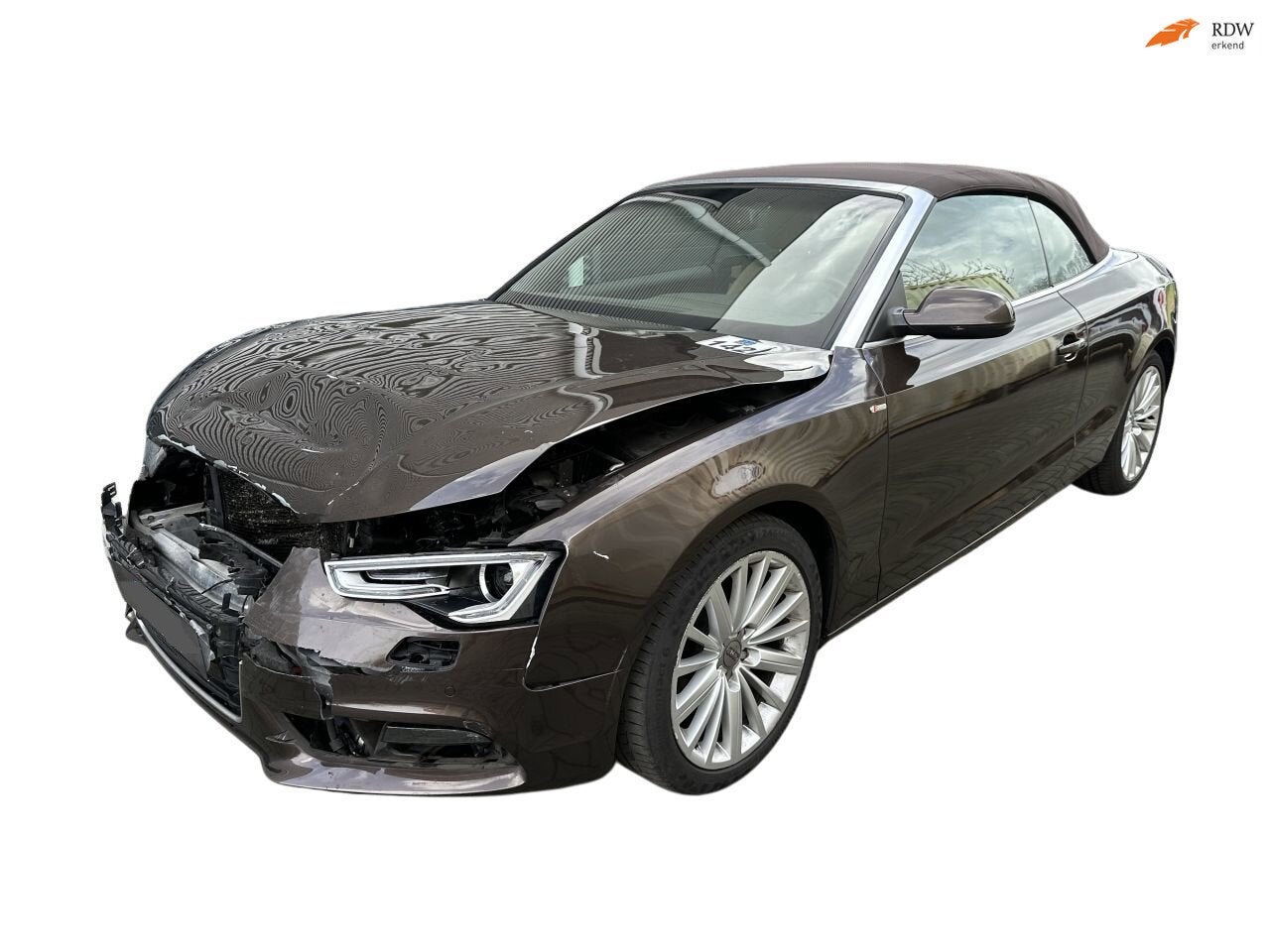 AUDI A5 Cabriolet 1.8 TFSI S-LINE AUT/NAVI/LEDER/LED VOL!, Auto diversen, Schadeauto's, Automaat, Cabriolet, Audi, 1798 cc