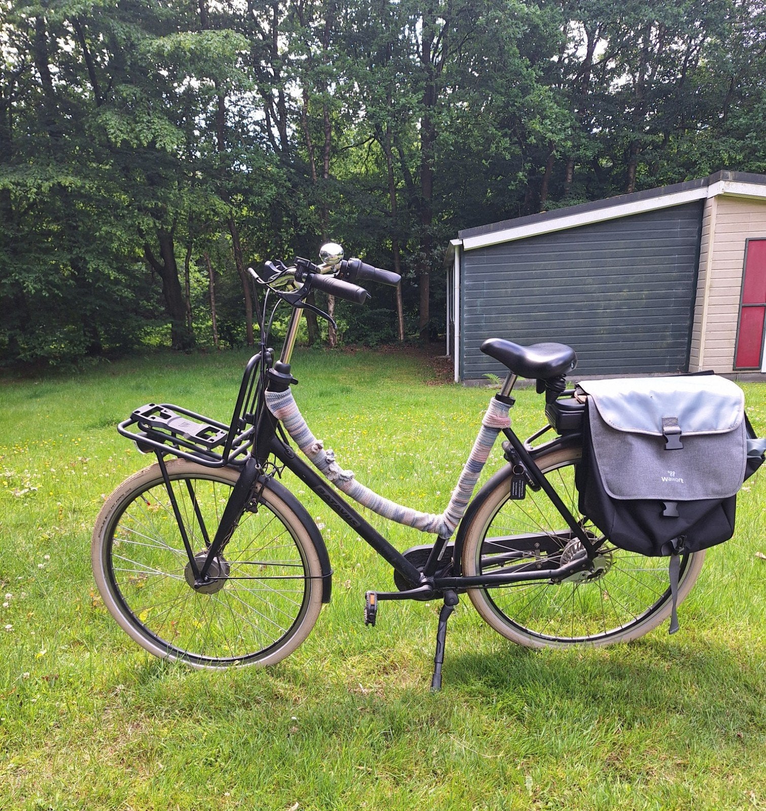 Batavus Damesfiets met Voordrager en Fietstassen, Ophalen of Verzenden, Gebruikt, Batavus, Versnellingen